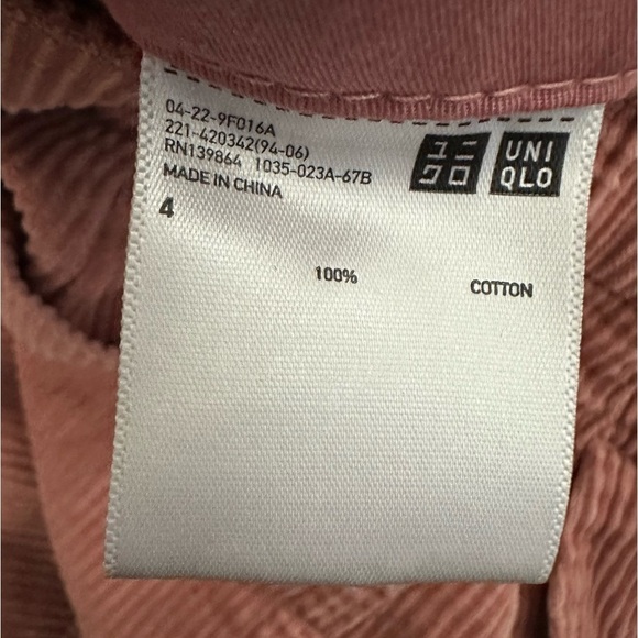 Uniqlo Corduroy High Rise Wide Leg Crop Pants - Picture 5 of 5